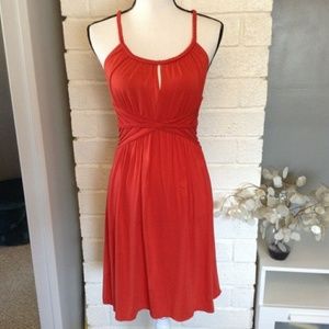 Max Studio Key hole dress XL Coral Orange